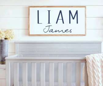 Gender Neutral Nursery Name Signs