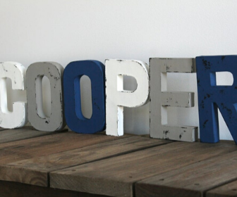 Wooden Letter Name Signs Nursery